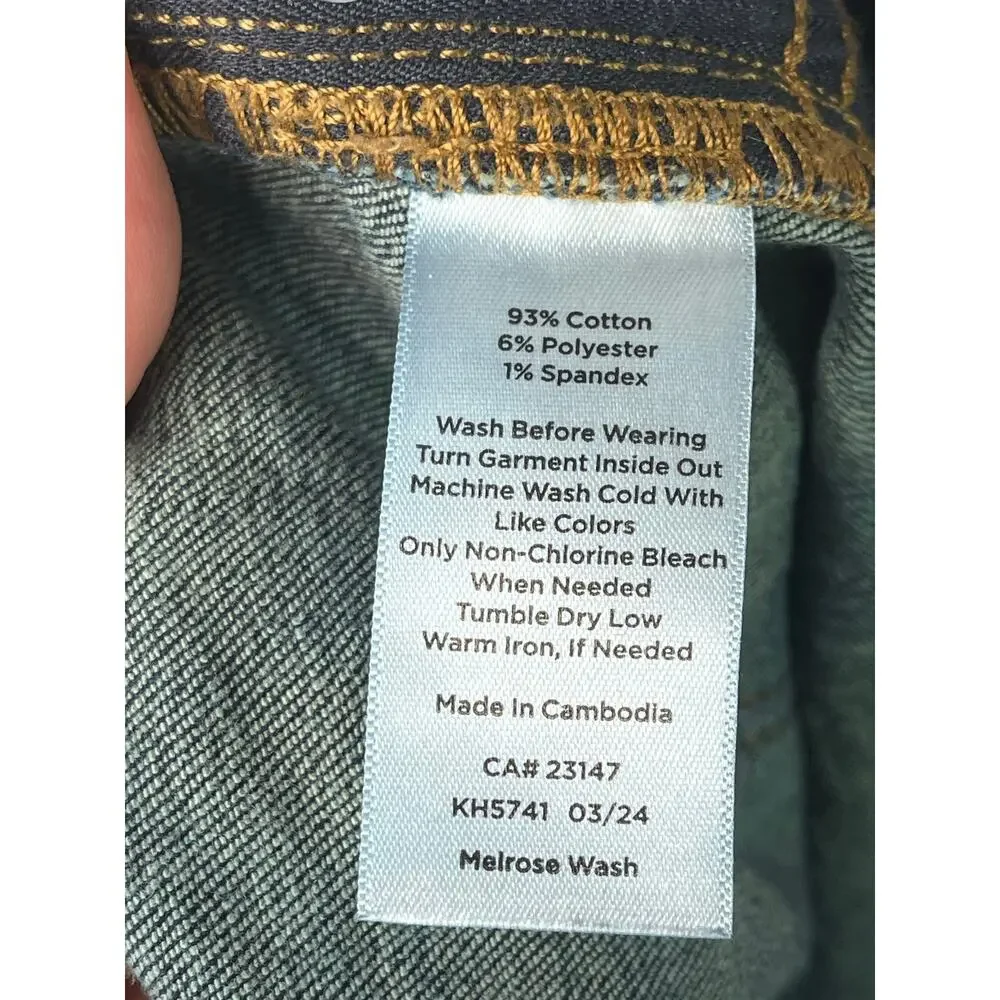Talbots straight leg stretchy jeans, size 16P, EUC